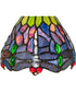 7" Wide Tiffany Hanginghead Dragonfly Flushmount Light