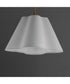 Saxon 14 inch Pendant Natural Aged Brass