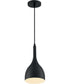 7"W Bellcap 1-Light Pendant Matte Black