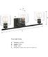 Vibrato 3 Light Vanity Matte Black