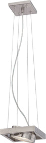 7"W Hawk 1-Light Pendant Brushed Nickel