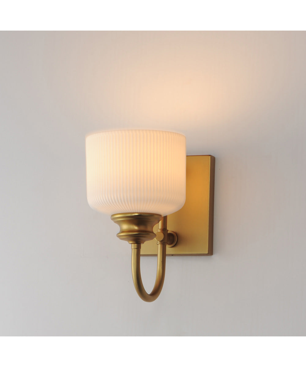 Bisque 1-Light Wall Sconce Natural Aged Brass