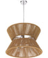 Serena 6-Light Lighting Chrome/Walnut