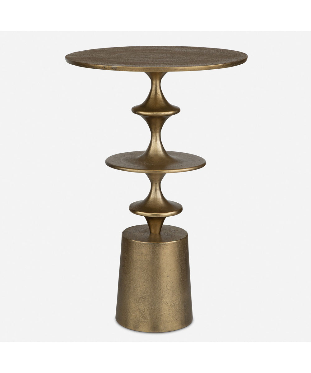 Flight Brass Accent Table