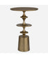 Flight Brass Accent Table