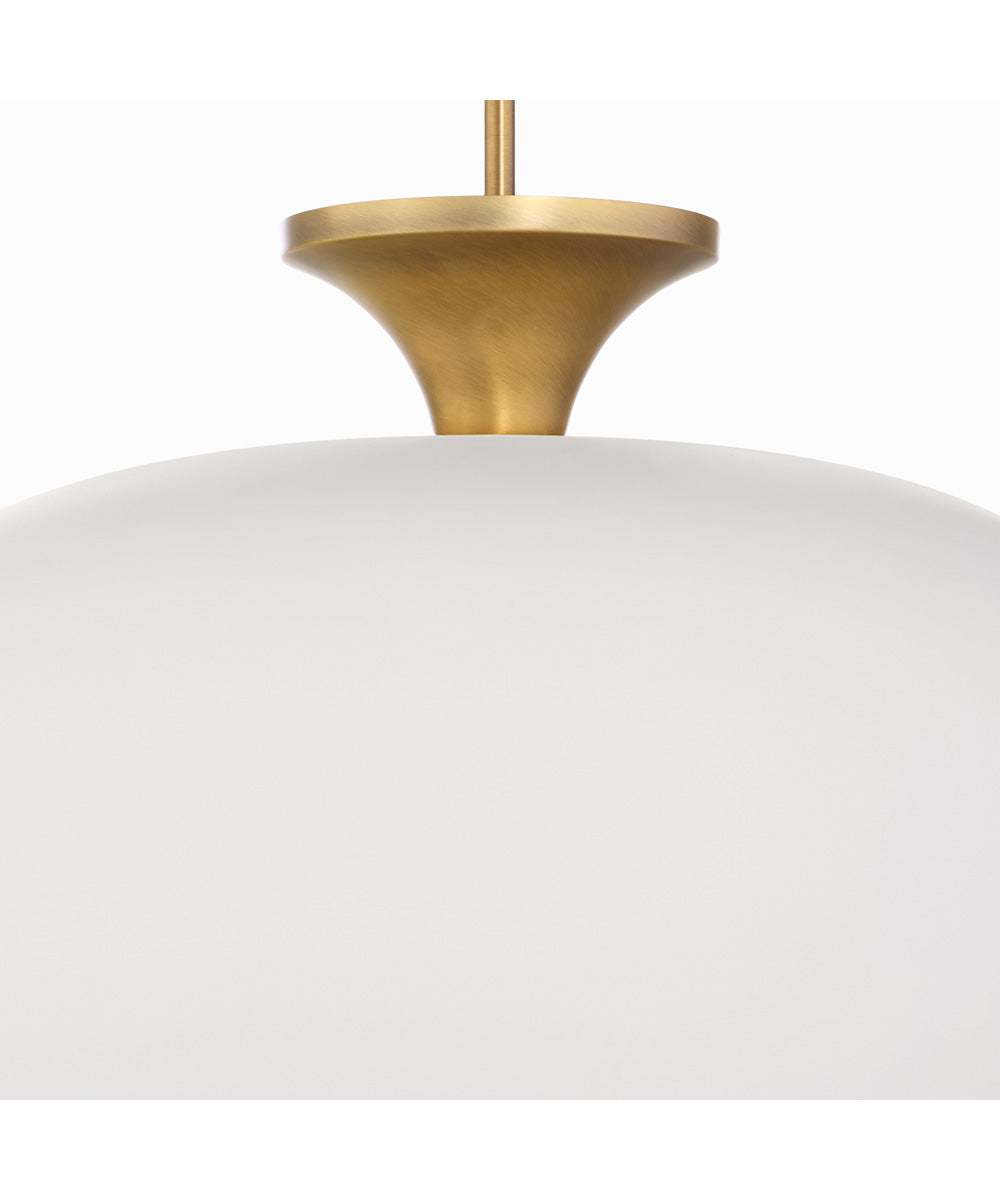 Stupa Pendant Studio White|Brushed Brass