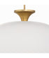 Stupa Pendant Studio White|Brushed Brass