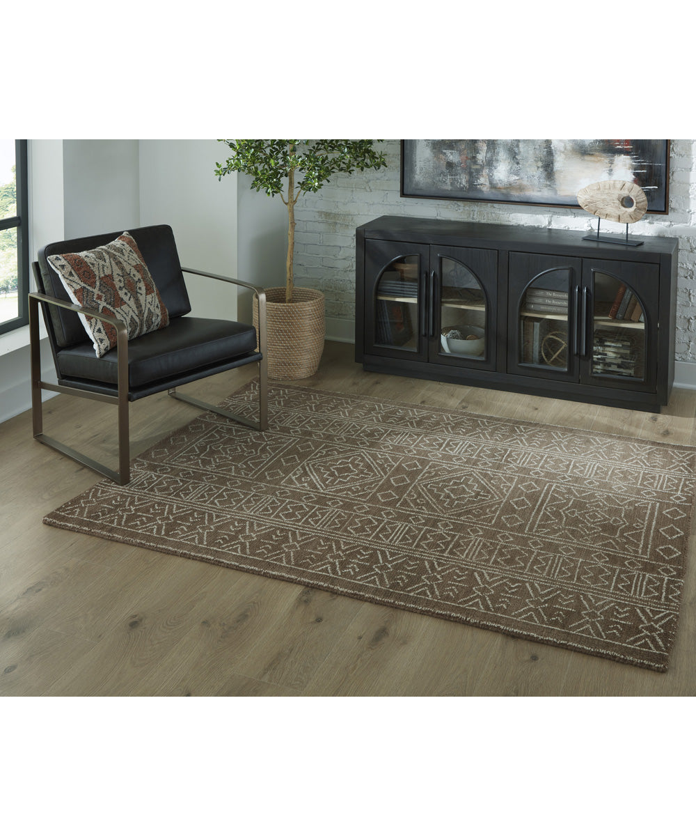 Merrittman Medium Rug Brown/Ivory