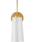 Honey 1-Light Medium Single Light Vanity in Distressed Brass