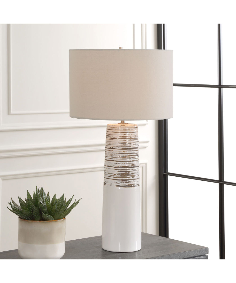 Haven White Glaze Table Lamp
