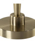 Modern Table Lamp with Crystal in Antique Brass