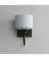 Bisque 1-Light Wall Sconce Oil Rubbed Bronze