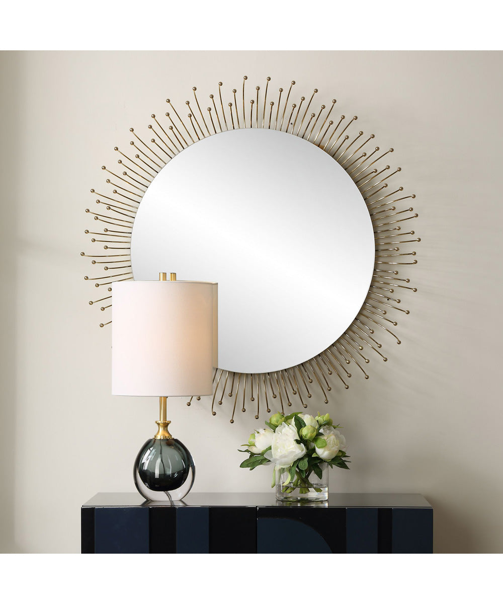 Aga Round Gold Mirror