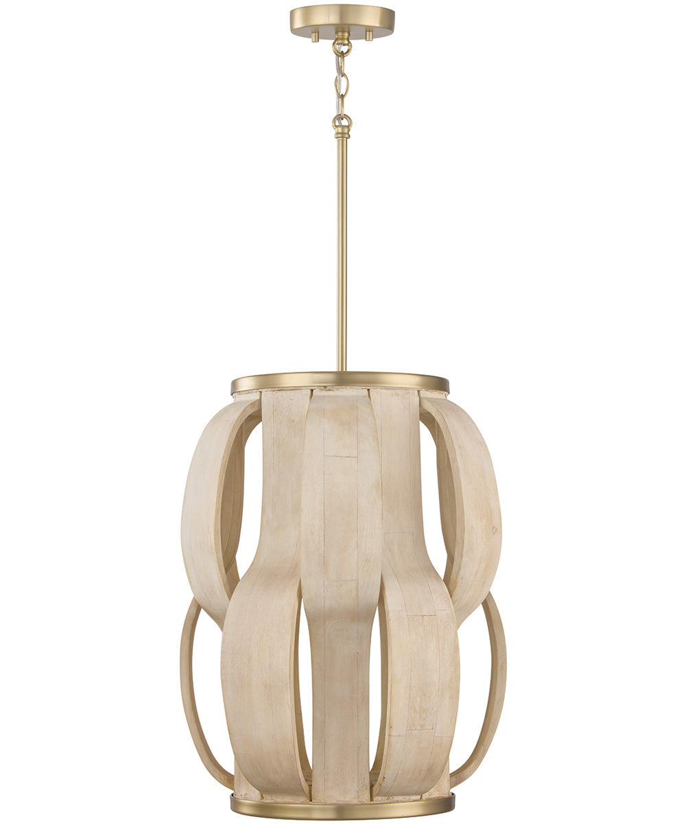Willa 1-Light Pendant Matte Brass