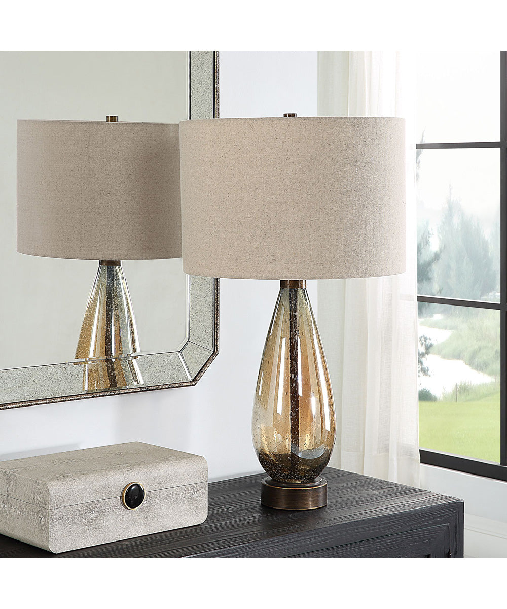 Baltic Teardrop Glass Table Lamp