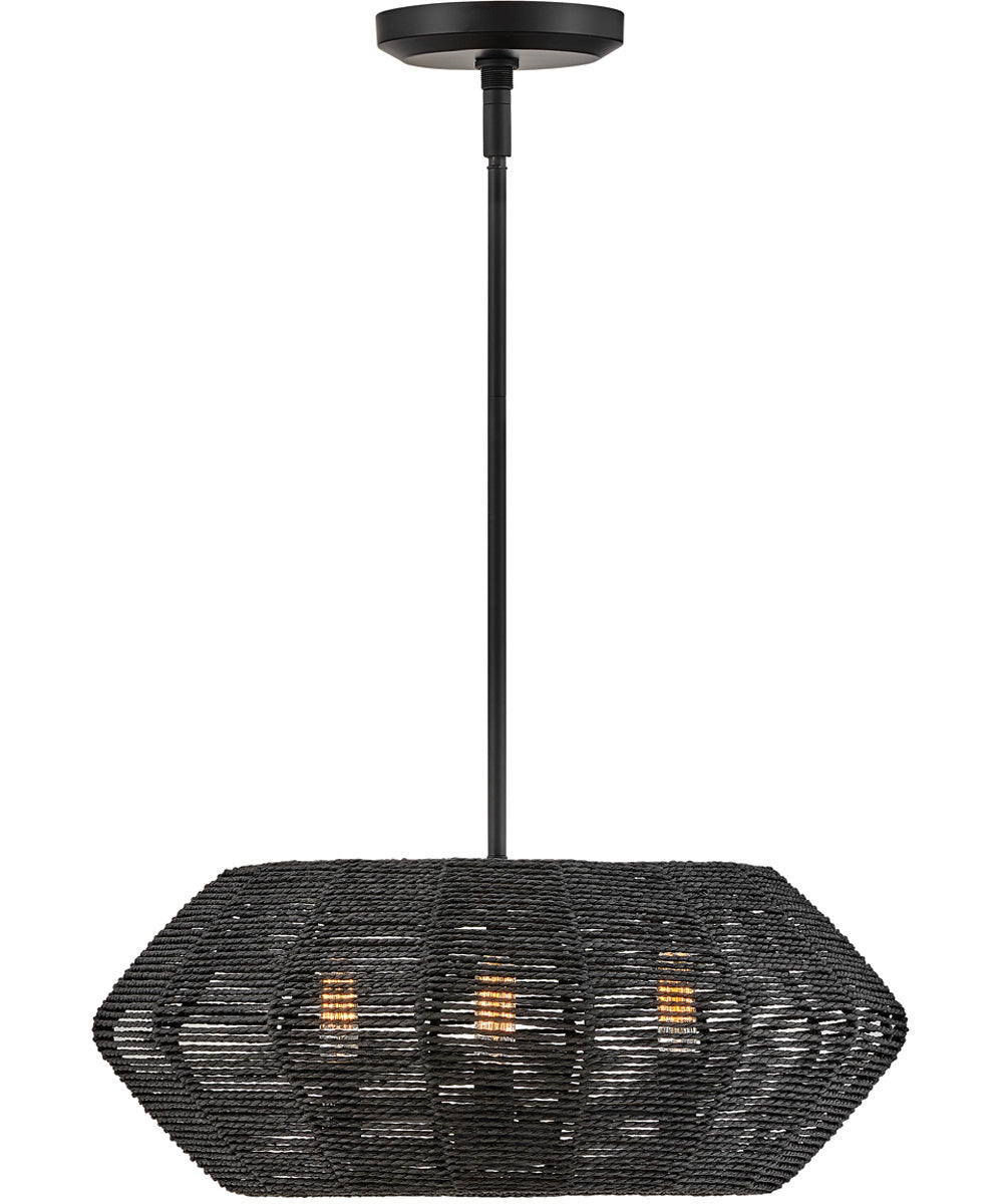 Luca 3-Light Small Drum in Black*