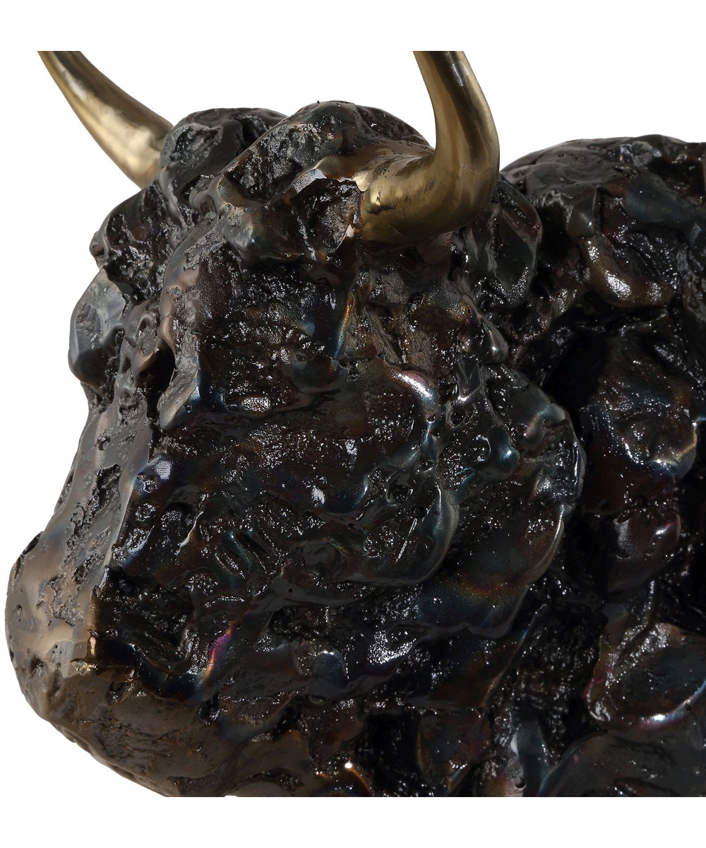 Bison Bust Bronze Sculpture