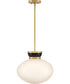 Lucy 1-Light Medium Pendant in Black