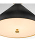 Bonnel 1-light Pendant Matte Black|Aged Brass