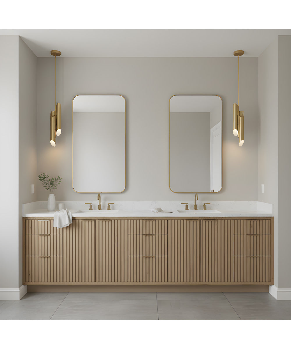 Manelis Mini Pendant Brushed Gold