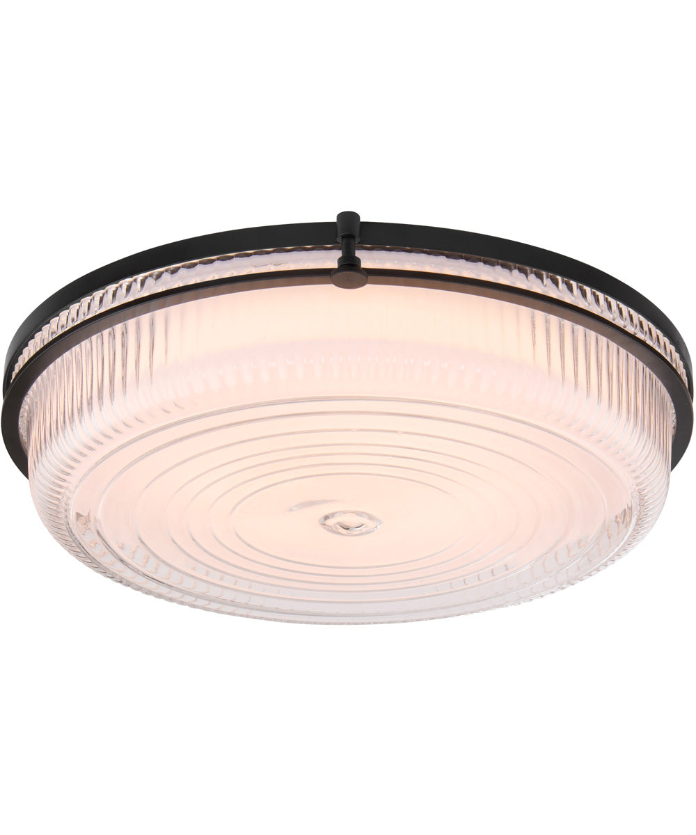 Emory 1-light Ceiling Flush Mount Matte Black