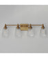 Julip 4-Light Bath Vanity Natural Aged Brass