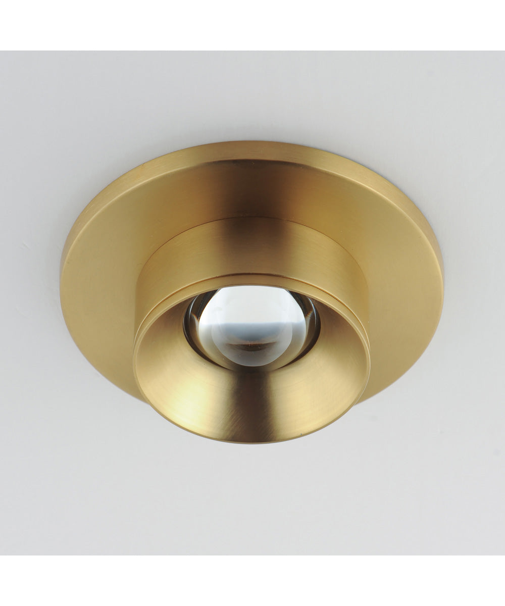 Caldera LED Flush Mount Natural Aged Brass