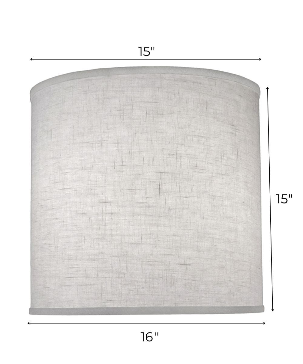 15x16x15 Cream Aberdeen Deep Drum Hardback Lampshade
