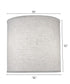 15x16x15 Cream Aberdeen Deep Drum Hardback Lampshade