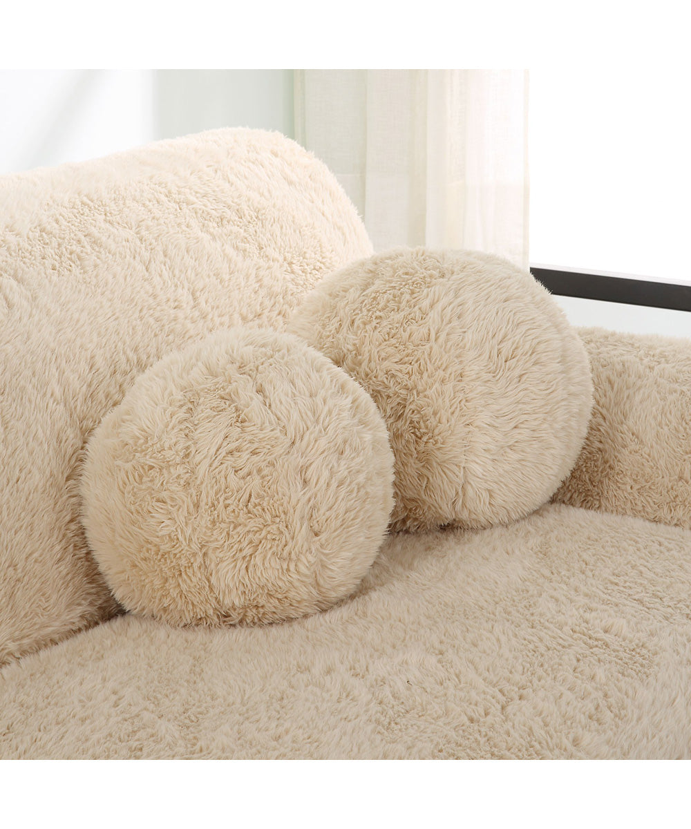 Abide Ball Sheepskin Pillows Set of 2