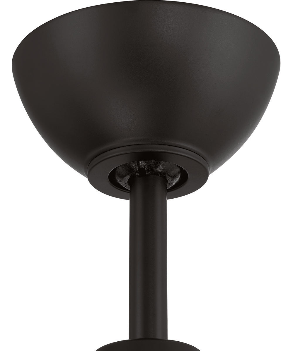 Frazier 56" 3-blade Indoor/ Outdoor Damp Rated Ceiling Fan Fan Flat Black
