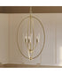 Jheni 3-Light Foyer Pendant with Clear Glass Shades Brushed Gold