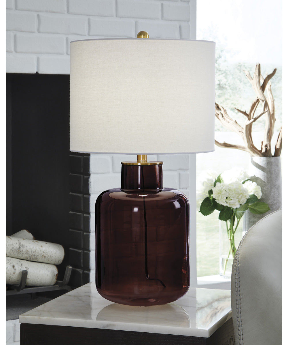 Mette Glass Table Lamp Brown/Gold