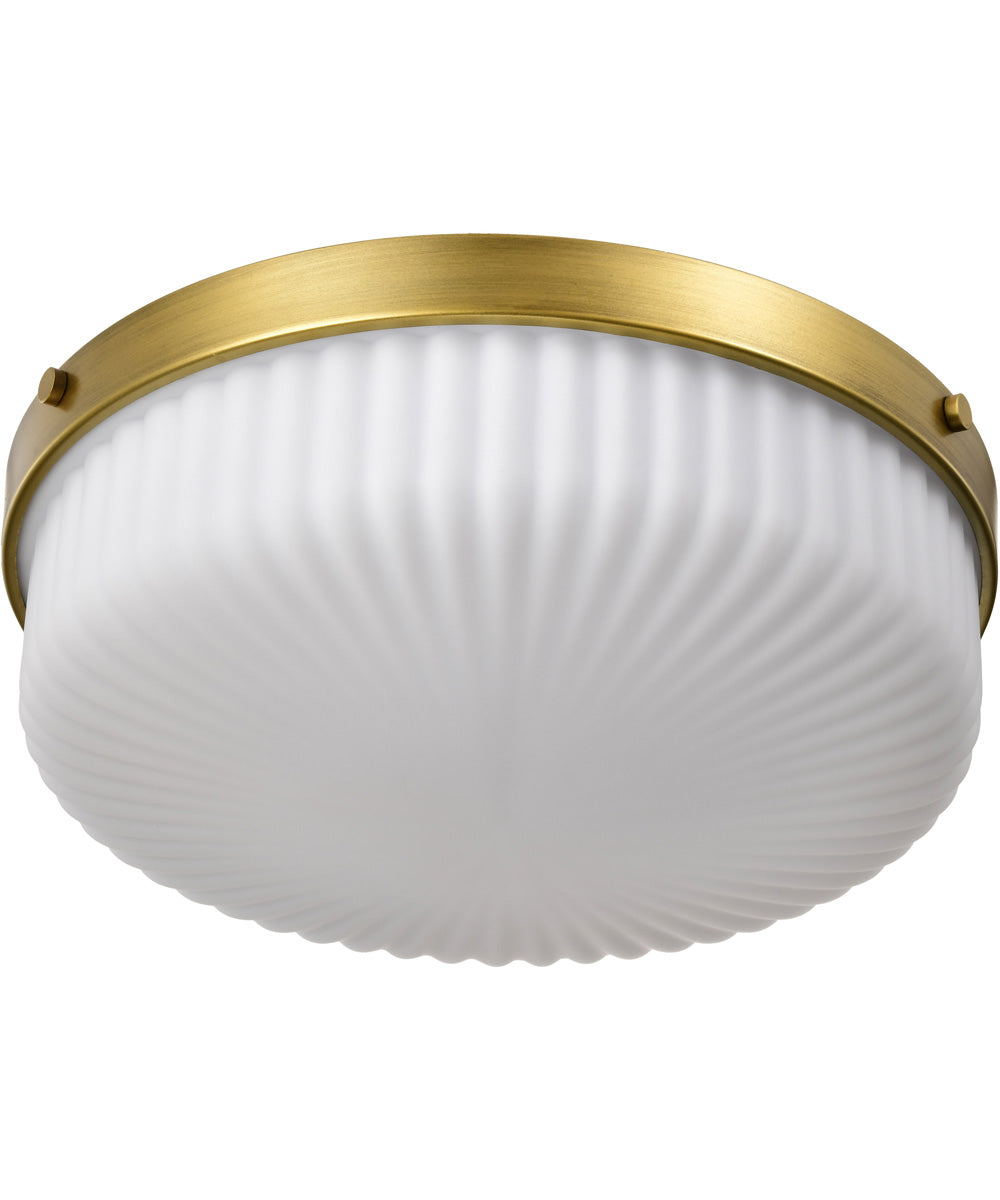 Solara 3-Light Close-to-Ceiling Natural Brass
