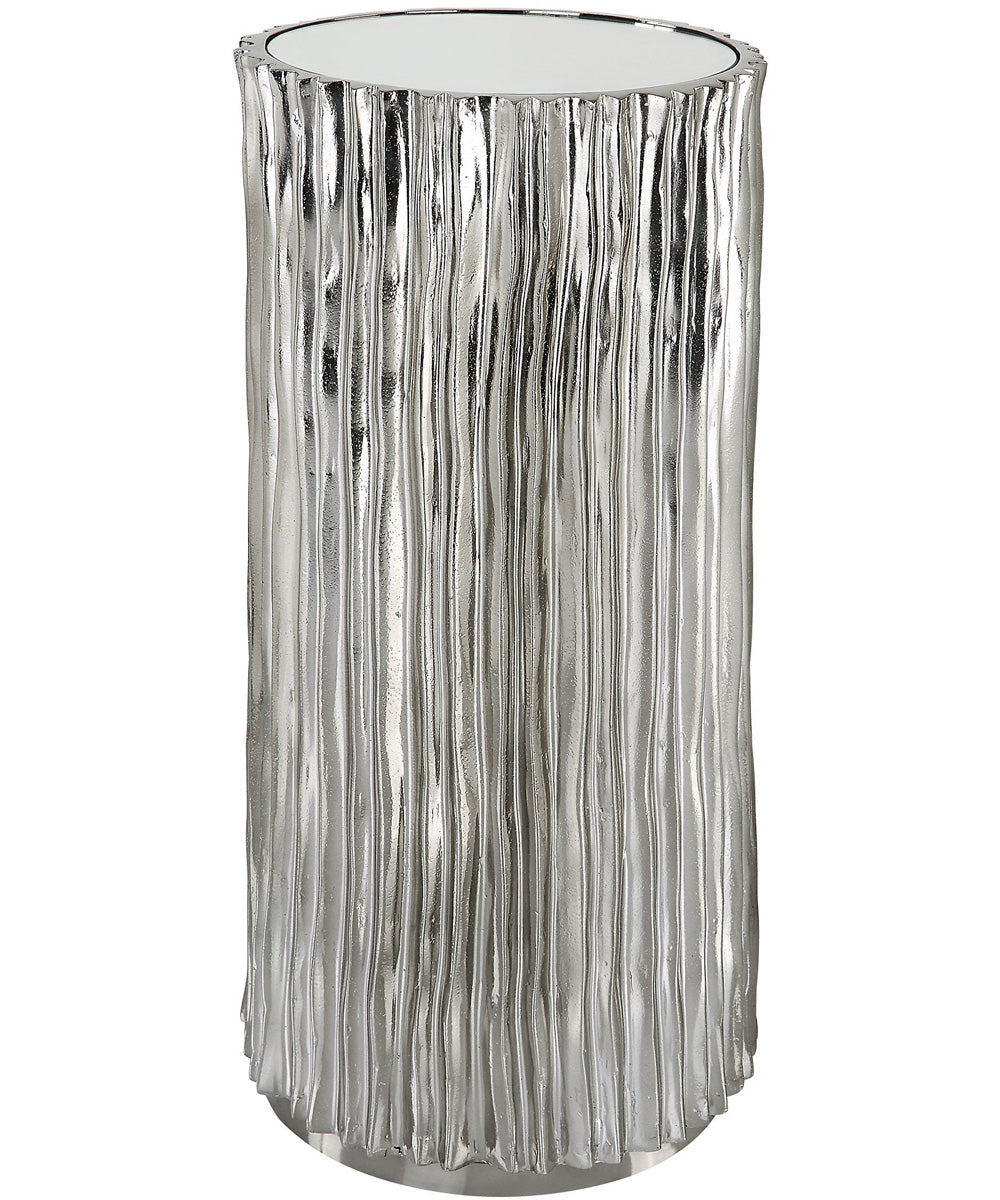 Echo Modern Nickel Drink Table