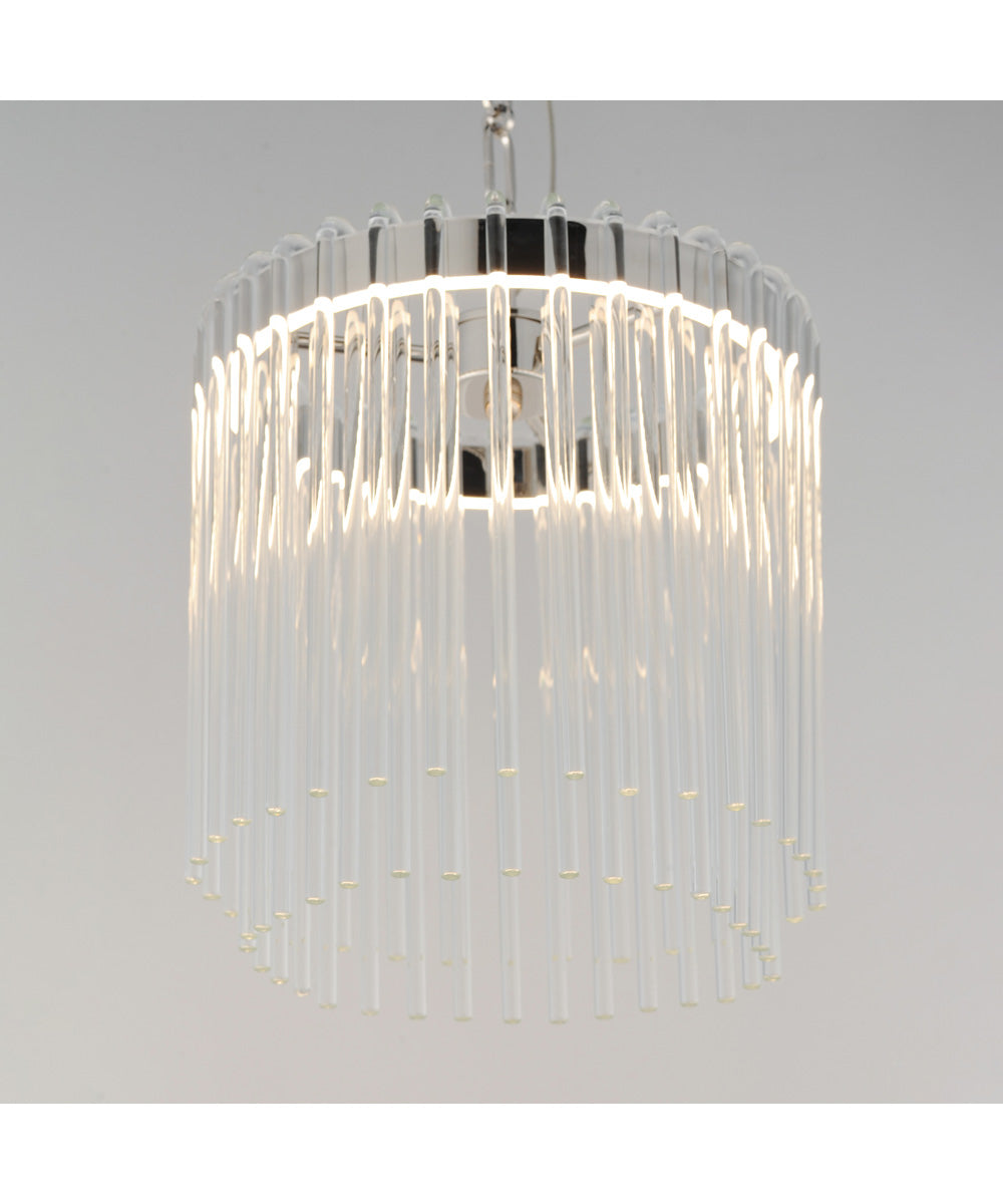 Jolie 11 inch LED Pendant Polished Nickel