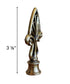 Vintage Filigree Lamp Finial Antique Brass, 3.2"h