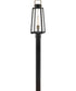 Hugh 1-Light Large Post Mount Lantern in Black