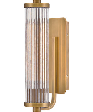 Ellery 1-Light Medium Single Light Sconce in Heritage Brass