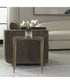 Accent Table with Marine Marble Top Brass Antique