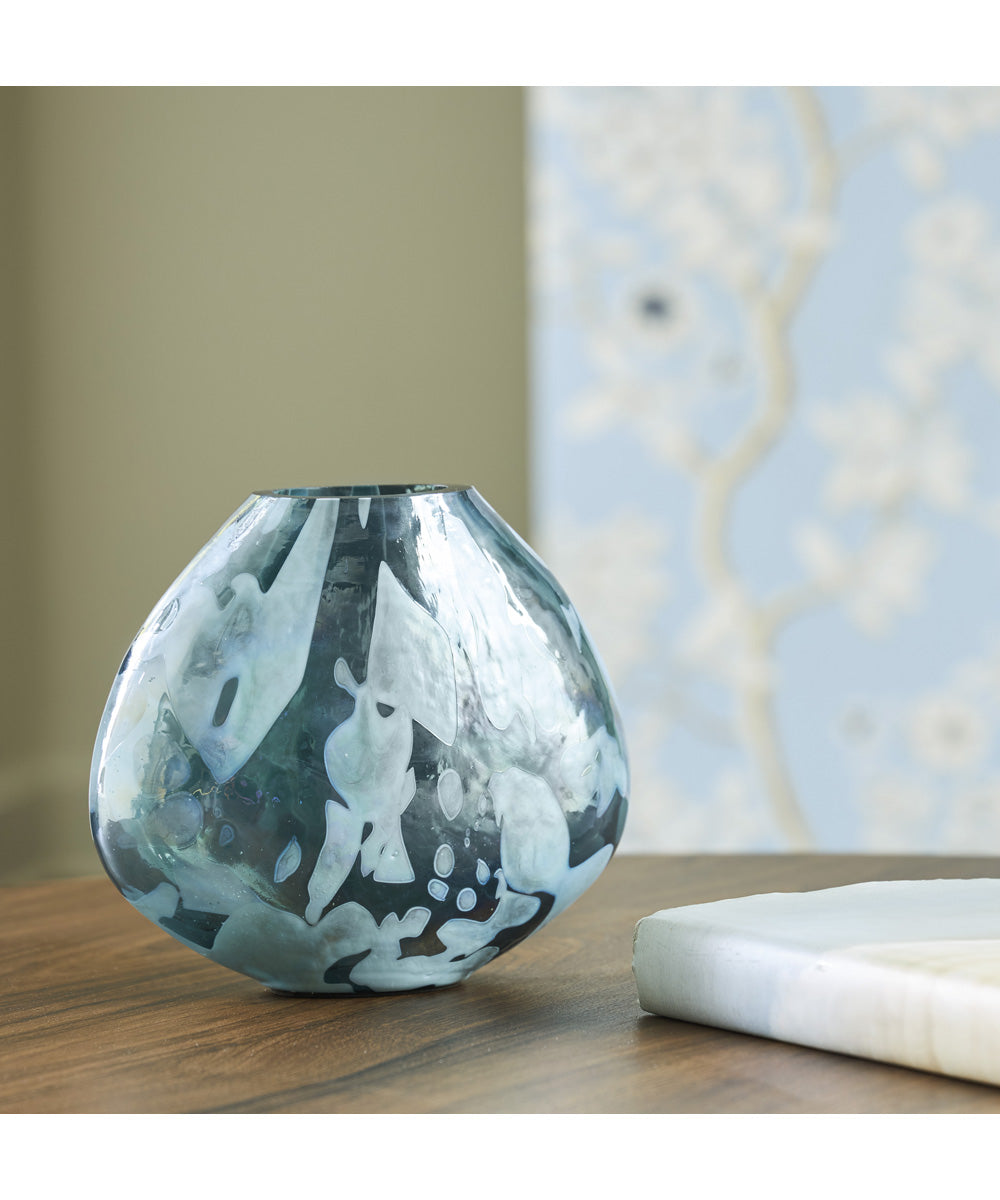 Cartshaw Vase Iridescent Teal