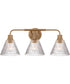 Pleated 3-Light Lighting Premium Bronze