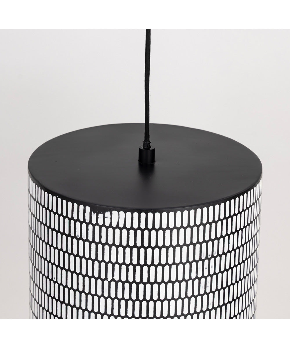 Shaka 1-Light Pendant Black / White