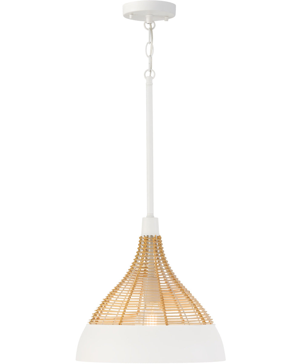 Kali 1-Light Pendant Matte White