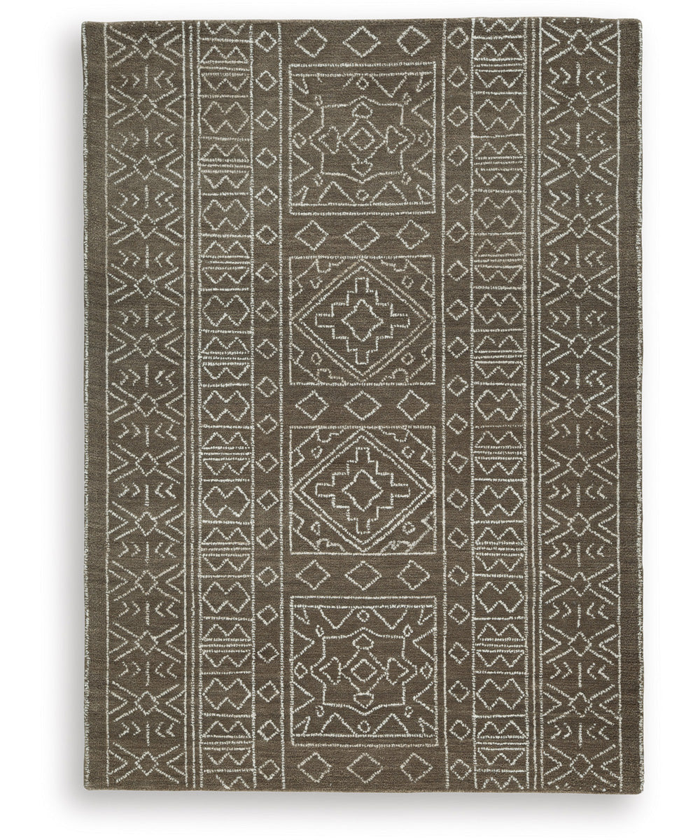 Merrittman Medium Rug Brown/Ivory