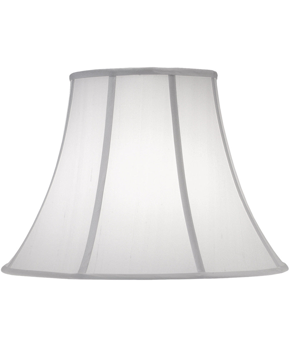 10x20x15 Off White Silk Shantung Bell Softback Lampshade
