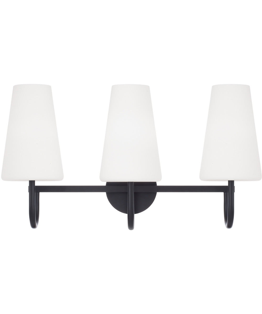 Averitt 3-Light Vanity Matte Black