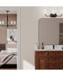 Mack 3-Light Vanity Light with Layered Glass Shades Matte Black