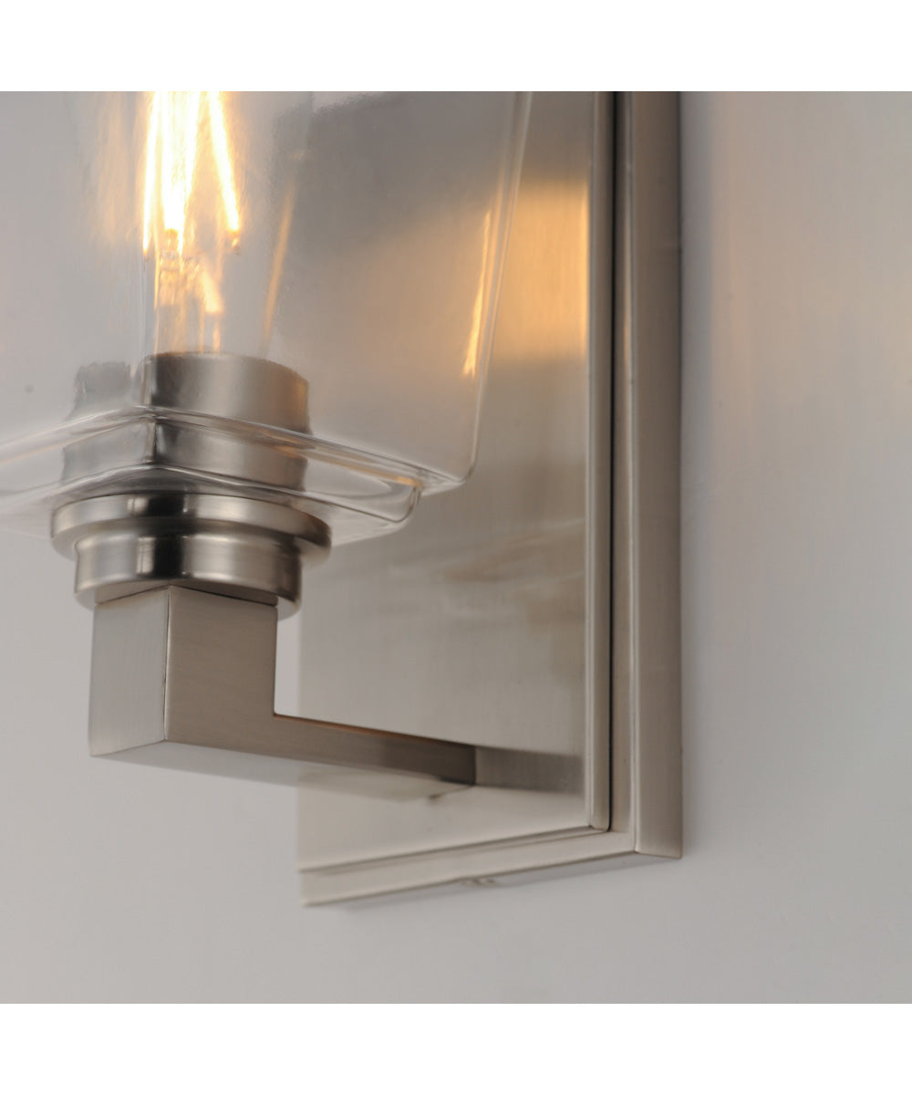Cubos 1-Light Wall Sconce Satin Nickel