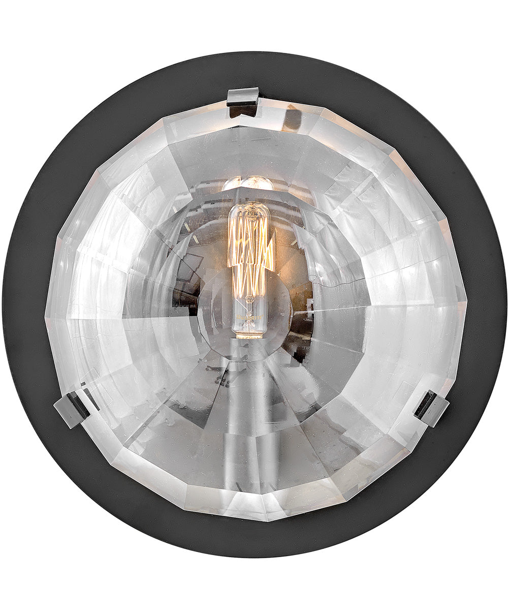 Nala 1-Light Small Single Light Sconce in Black